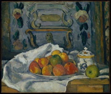  Plato Obras - Plato de manzanas Paul Cezanne